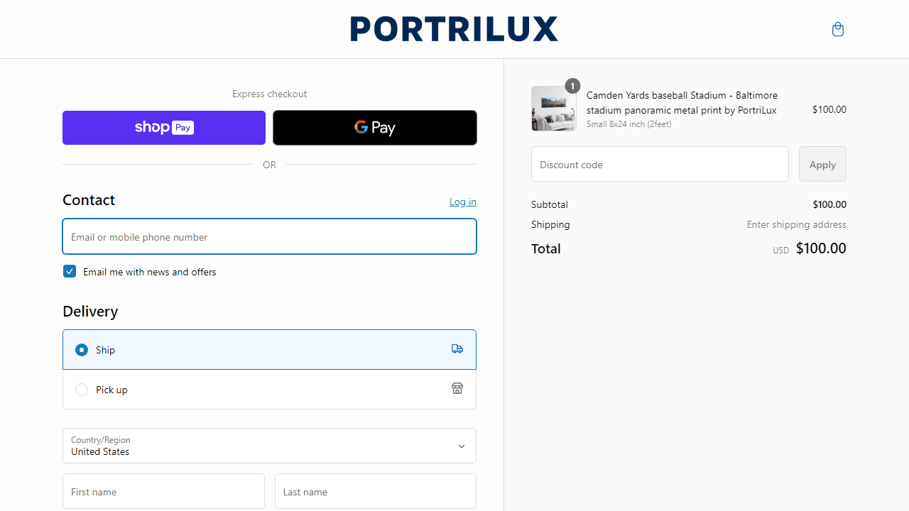 How to apply Portrilux coupon code
